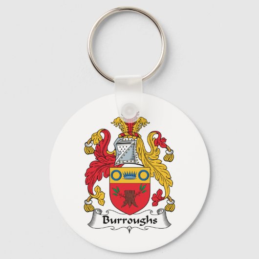 Burroughs Family Crest Sleutelhanger (Voorkant)