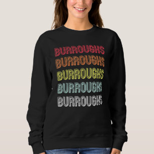 Burroughs Surname Retro Birthday Reunion Trui