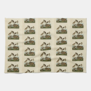 Burrowing Owls - van Audubon's Birds of America Theedoek