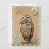 Burrowing Uil Kerst Kaart (Voorkant)