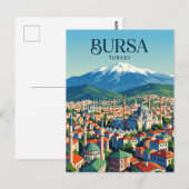 Bursa Skyline Turkije Briefkaart (Voorkant / Achterkant)
