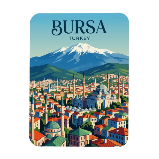 Bursa Skyline Turkije Magneet (Verticaal)
