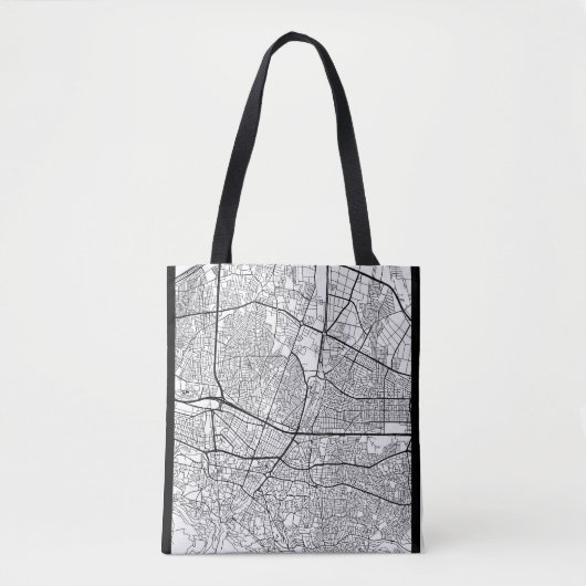 Bursa Turkije Kaart Tote Bag (Voorkant)