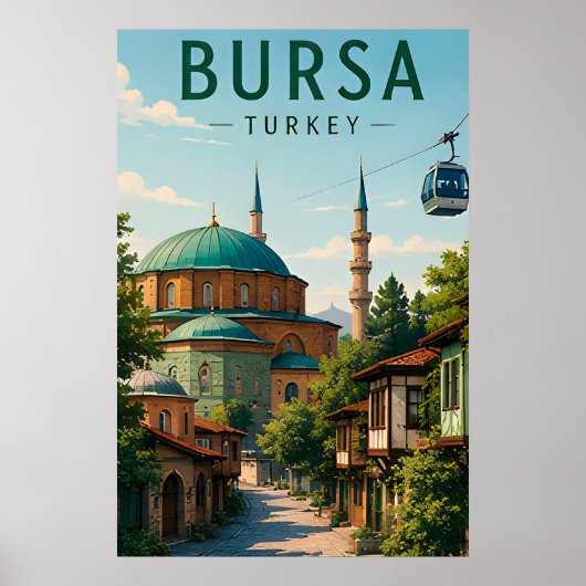 Bursa Turkije Ottomaanse Erfgoed Uludag Berg Poster (Voorkant)