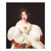 Burst Bubble Gum Diva Foto Afdruk (Voorkant)