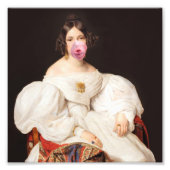 Burst Bubble Gum Diva Foto Afdruk (Voorkant)