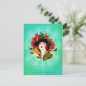 Burst in Bloom Briefkaart (Staand voorkant)