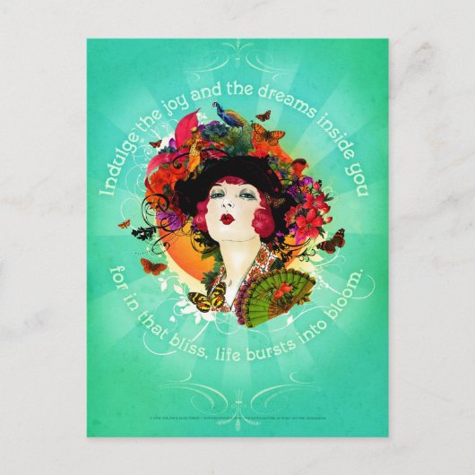 Burst in Bloom Briefkaart (Voorkant)