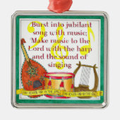 Burst in Jubilant Song Kerstornament Metalen Ornament (Voorkant)