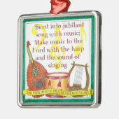 Burst in Jubilant Song Kerstornament Metalen Ornament (Links)