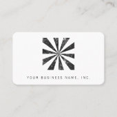 Burst (Letterdruk Stijlachtergrond) Visitekaartje (Voorkant)