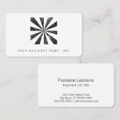 Burst (Letterdruk Stijlachtergrond) Visitekaartje (Voorkant / Achterkant)