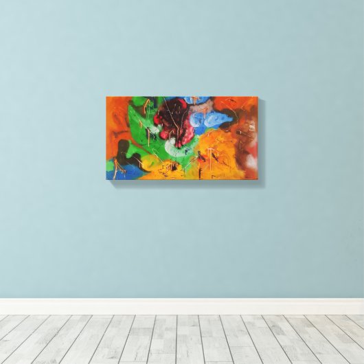 Burst of Emotion Canvas Afdruk (Insitu (Houten vloer))