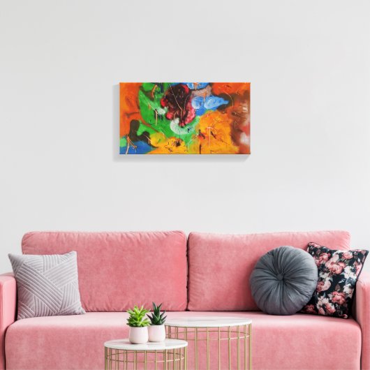 Burst of Emotion Canvas Afdruk (Insitu (Woonkamer))