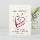 Burst of Fun – Editable Birthday Party Invitation Kaart (Staand voorkant)