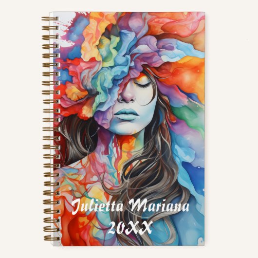 Burst of Smoke Aangepaste naam Notitieboek (Voorkant)