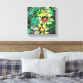 Burst of Tickseed Canvas Afdruk (Insitu (Slaapkamer))