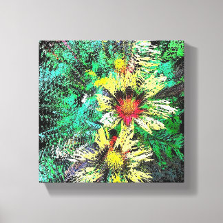 Burst of Tickseed Canvas Afdruk