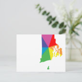 burst rhode eiland briefkaart (Staand voorkant)
