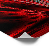 Burst - Rood n Witte Fractal Poster (Hoek)