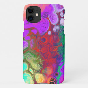Burst van Colors Digital Fluid Art iPhone 11 Hoesje
