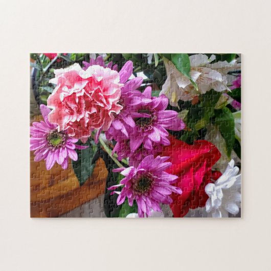 Burst van kleur Spring Bouquet Jigsaw Puzzel (Horizontaal)