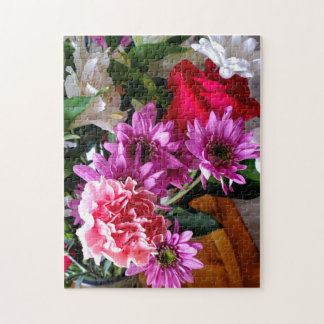 Burst van kleur Spring Bouquet Jigsaw Puzzel