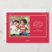 Bursting Celebration Chinese nieuwjaarskaart Feestdagenkaart (Achterkant)