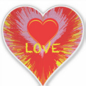 Bursting Heart Sticker (Voorkant)