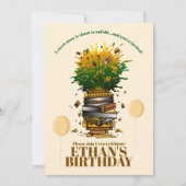 Bursting met boeken Verjaardagsfeest Kaart (Voorkant)