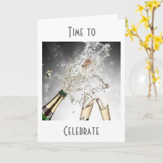 BURSTING MET JOY=CONGRATS OP NIEUWE TAAK KAART (Gele Bloem)