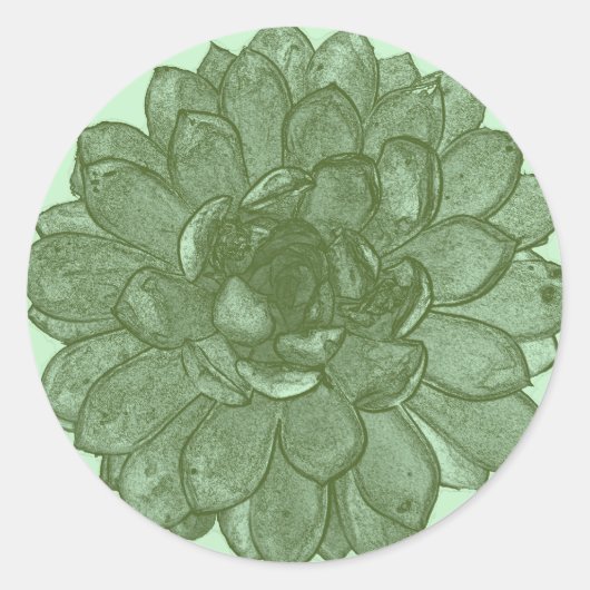 Bursting Open - Groen en Blauw Ronde Sticker (Voorkant)