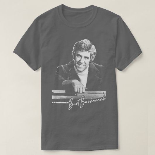 Burt Bacharach Retro jaren 60 esthetisch ontwerp T-shirt (Design voorkant)