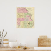 Burt County, Nebraska Poster (Keuken)