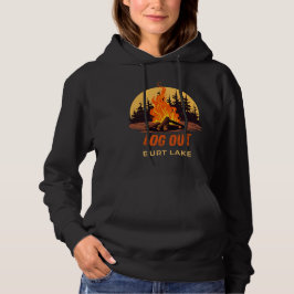 Burt Lake Michigan Kampvuur Hoodie