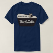 Burt Lake State Park Michigan Welkomstbord T-shirt (Design voorkant)