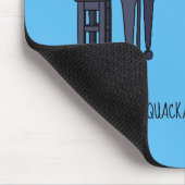 Burt Quackarach Eend Grappige Pianospeler Kunstwer Muismat (Hoek)
