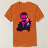 Burt Reynolds 80s Stijl Ontwerp T-shirt (Design voorkant)