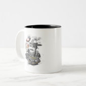 Burt Reynolds Tweekleurige Koffiemok (Voorkant links)