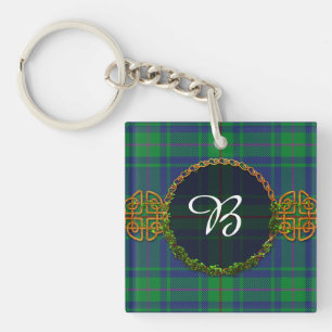 Burt Tartan en monogram Sleutelhanger