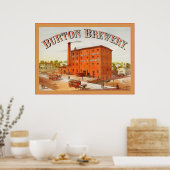 Burton Brewing Company ~  Adverteren Poster (Keuken)