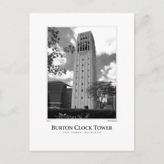 Burton Clock Tower Briefkaart (Voorkant)
