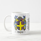 Burton Family Coat of Arms Mok (Links)