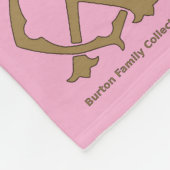 Burton Family Collectie Pink Fleece Deken (Hoek)