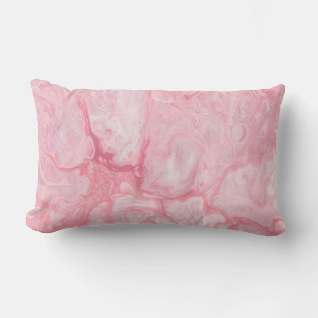 Burton Family Collectie Pink Marble Kussen (Voorkant)