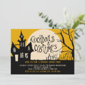 Burton Halloween Party Invitation Kaart (Staand voorkant)