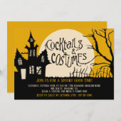 Burton Halloween Party Invitation Kaart (Voorkant / Achterkant)