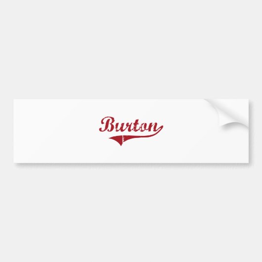 Burton Ohio Classic Design Bumpersticker (Voorkant)