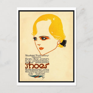 Burton Rice voor de film "Shoes", 1916 Briefkaart