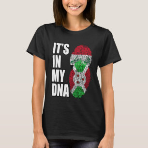 Burundese en Iraakse mix DNA vlag erfgoed T-shirt